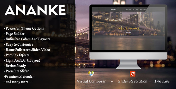  Ananke - Vision Difference Photography Website Template WordPress Theme