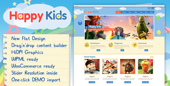  Happy Kids - Children's Maternal and Infant Products Store WordPress Theme