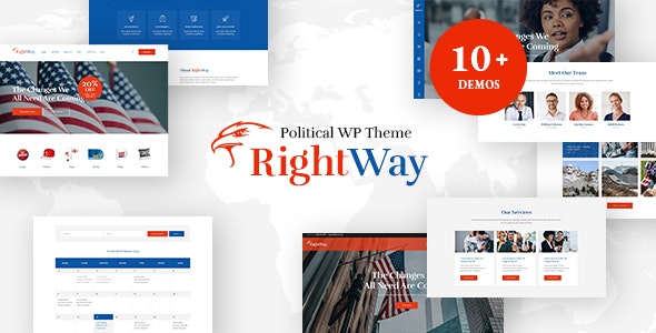  Right Way Government Organization WordPress Theme