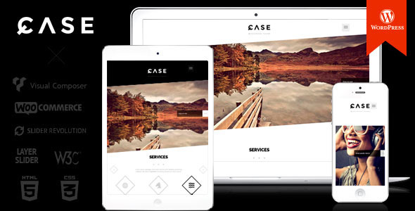  Case parallax single page WordPress theme [updated to v1.9]