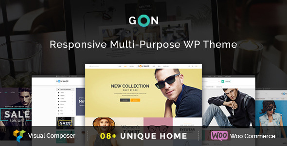  Gon - Multi purpose e-commerce website template WordPress Chinese theme