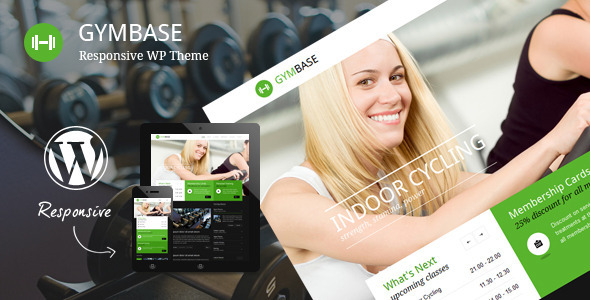  GymBase - Fitness Yoga Website Template WordPress Theme