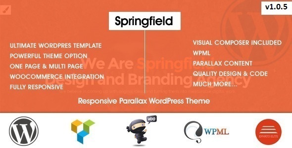 Springfield 视差 WordPress主题 v1.1