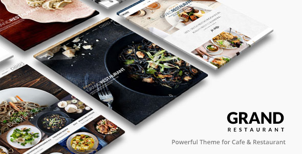  Grand Restaurant - WordPress Chinese theme of gourmet restaurant coffee website