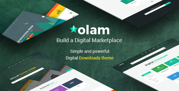  Olam - EDD Digital Download Market Website Template WordPress Theme