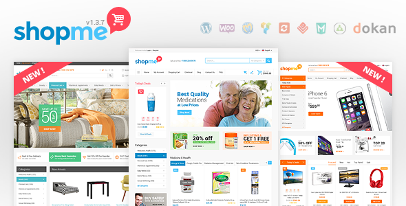  ShopMe - Shopping Mall Website Template WordPress Theme