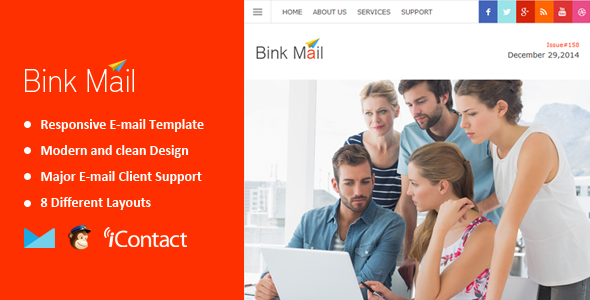Bink Mail- 电子邮件Themebuilder模板