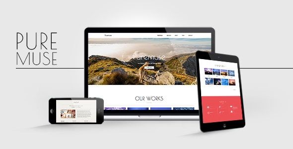  Puremuse v1.3 - Simple works display Muse template