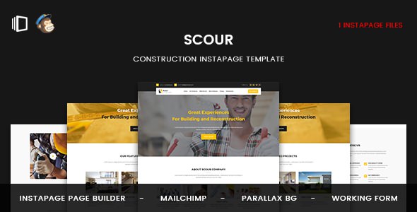  Scour - Architectural Decoration Instapage Template