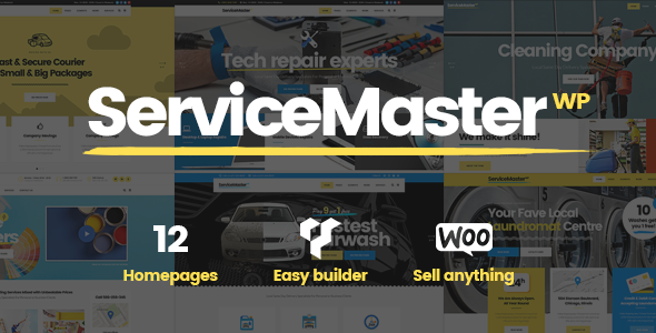  Service Master v1.2 - Multi concept WordPress theme