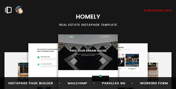  Homely - Real Estate Instapage Template