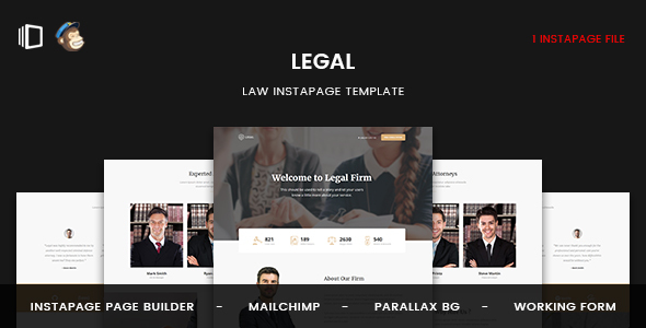  Legal - Legal and Regulatory Instapage Template