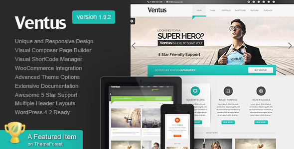  Ventus v2.1 - Enterprise Business WordPress Theme