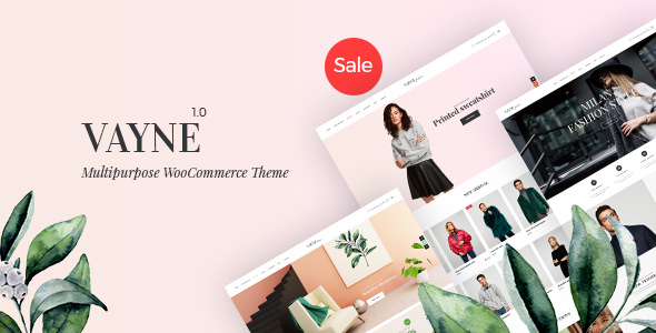  Vayne - Fashion online store template WooCommerce theme