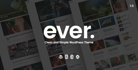 Ever v1.2.2 - Clean and Simple WordPress Theme