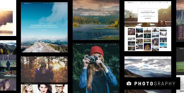 Photography - Responsive Photo Album Website WordPress Theme