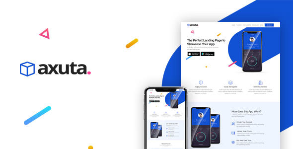 Axuta - App 着陆页模板