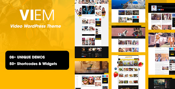  Viem - Movie Video Website Template WordPress Theme