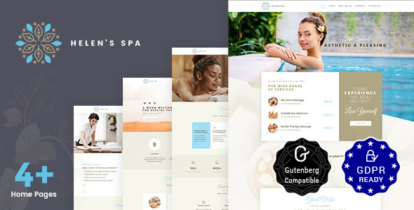  Helen's Spa - WordPress theme of beauty spa health website