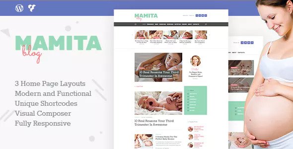 Mamita - 孕妇婴儿博客网站模板WordPress主题