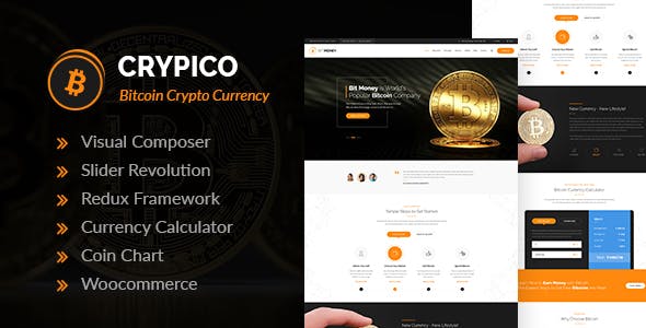  Crypto - Bitcoin blockchain WordPress theme
