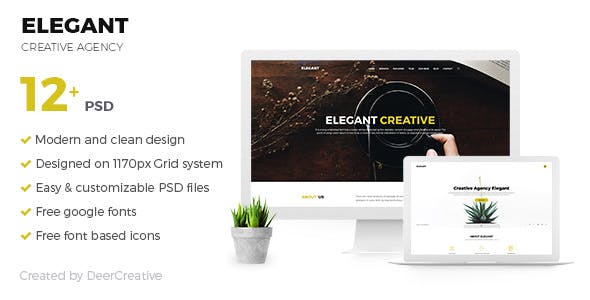  ELEGANT - Creative Agency PSD Template