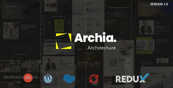  Archia - Architectural Interior Decoration WordPress Theme