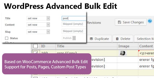  WordPress Advanced Bulk Edit Plug in