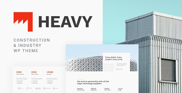  Heavy - WordPress theme of industrial processing plant