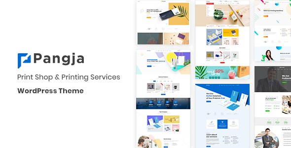  Pangja - Typing and printing service website template WordPress theme