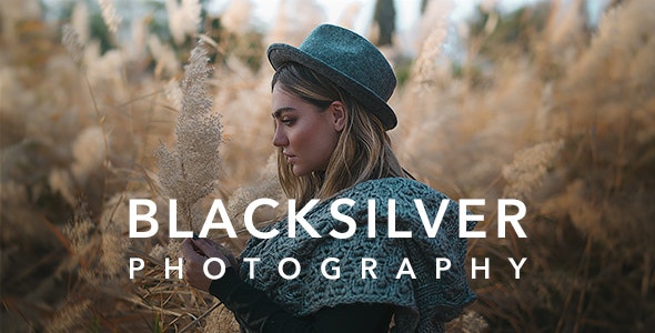  Blacksilver - Photo exhibition website template WordPress theme