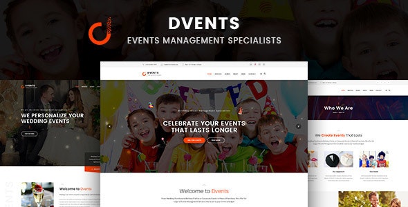  Devents - WordPress Theme of Event Management Organization Website