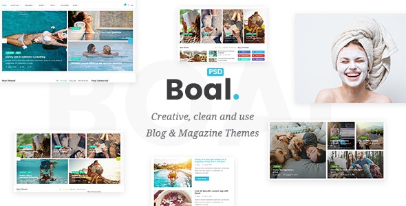  Boal - Newsmagazine website template WordPress theme