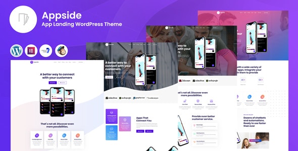  Appside - WordPress template for landing page of app application