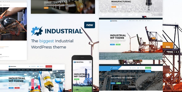  Industrial - industrial WordPress theme of production and processing enterprises