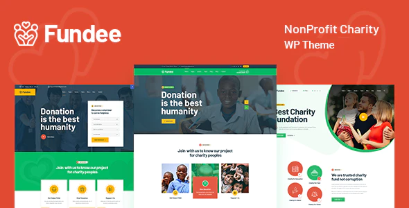 Fundee - 非营利慈善机构WordPress网站模板