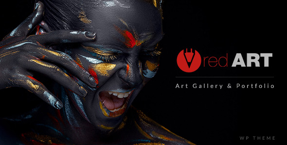  Red Art - Artist Photography Works Collection Shows WordPress Theme
