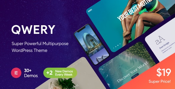  Qwery - Multi purpose enterprise business website template WordPress Chinese theme
