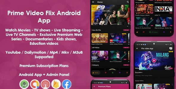 Prime Video Flix App: Movies - 电影电视节目直播应用程序
