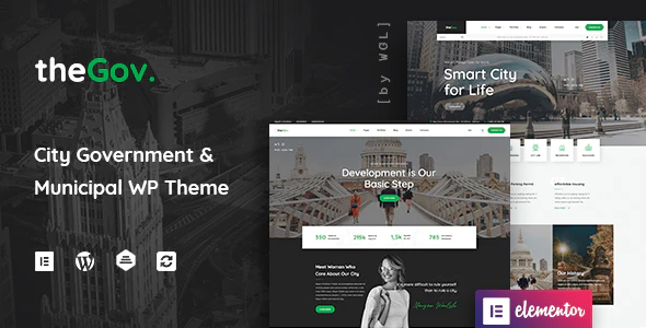  The Gov - WordPress theme of municipal government and public institutions website