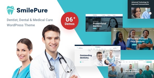  SmilePure - Dental Healthcare Doctor WordPress Theme