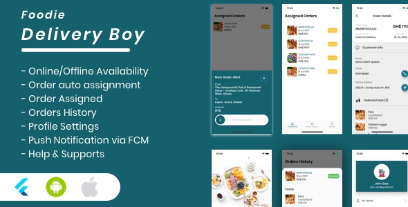  Foodie Delivery Boy For Foodie Multi - Food and Beverage Delivery App