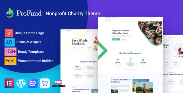  Nonprofit ProFund - WordPress theme of non-profit organization public welfare website