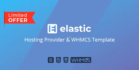  Elastic -   Hosting provider WHMCS template