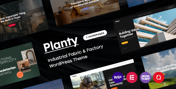  Plant - Processing enterprise factory website template WordPress theme