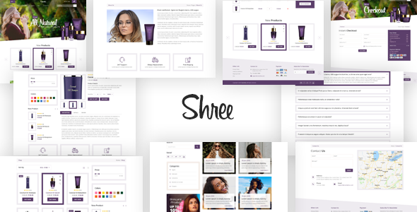  Shree - Cosmetics, skincare and beauty shop PSD template