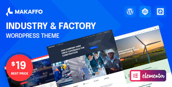  Makaffo - WordPress template for processing and manufacturing equipment factory website