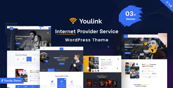  Youlink - WordPress Theme of Broadband Internet Service Website