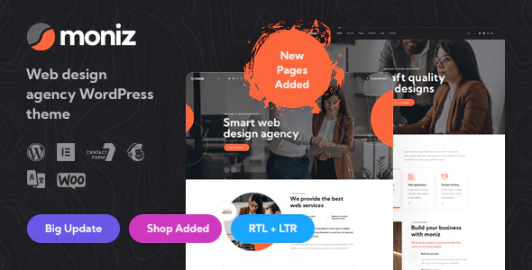  Moniz - Web page design agency website construction WordPress theme