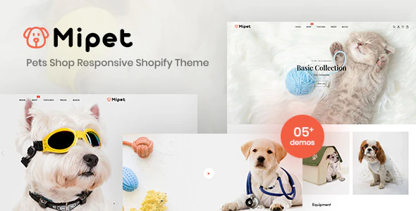  Mipet - Shopify template of pet goods store foreign trade website